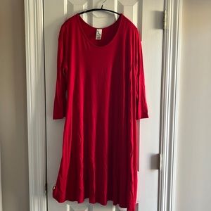 Women’s Red Dress with Pockets- Size Medium